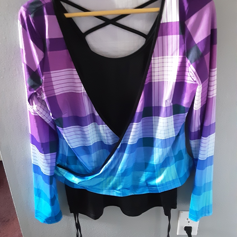 Multicolor Women's Wrap Top